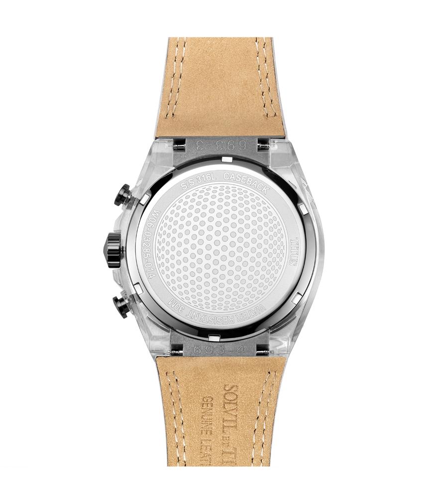 Modernist Chronograph Quartz Leather Watch (W06-03285-014)