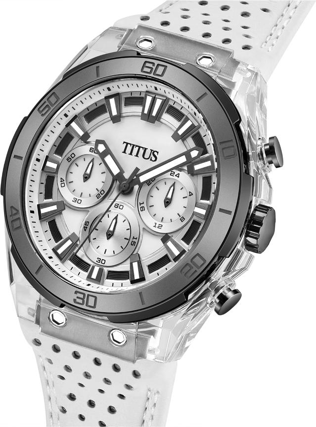 Modernist Chronograph Quartz Leather Watch (W06-03285-014)