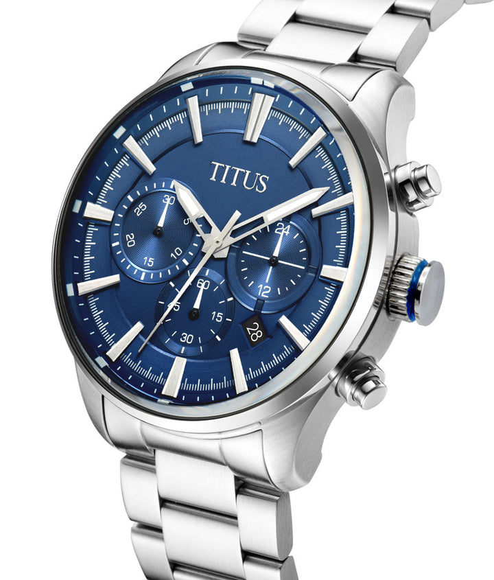 Saber Chronograph Quartz Stainless Steel Watch (W06-03287-002)