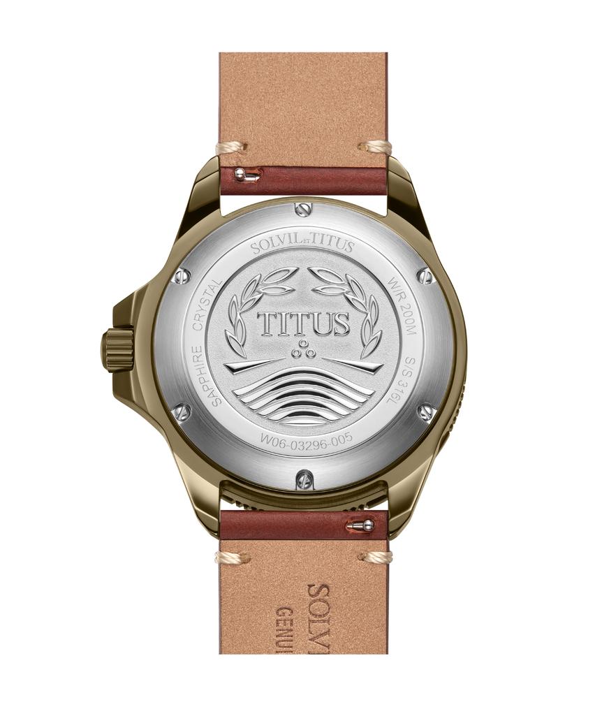 Valor三針自動機械鏤空皮革腕錶 (W06-03296-005)