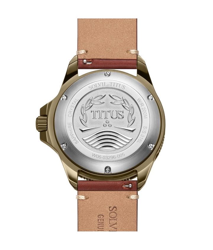 Valor三針自動機械鏤空皮革腕錶 (W06-03296-005)