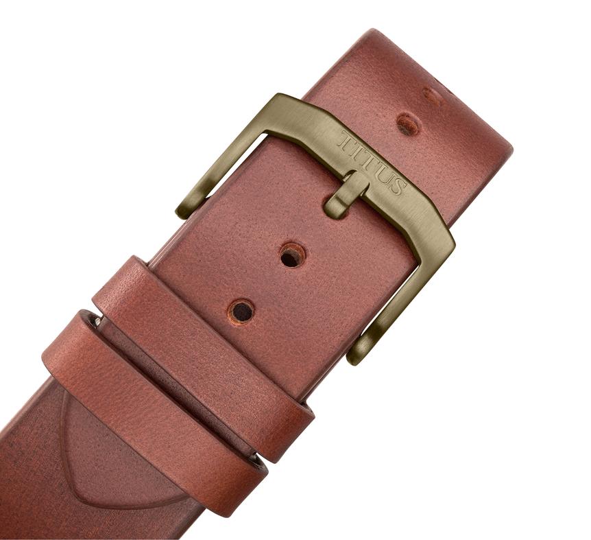 Valor三針自動機械鏤空皮革腕錶 (W06-03296-005)