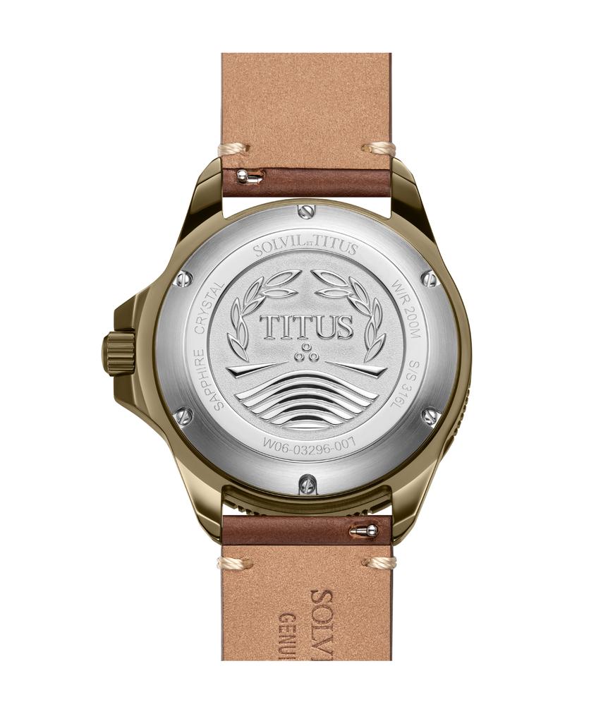 Valor 3 Hands Mechanical Skeleton Leather Watch (W06-03296-007)