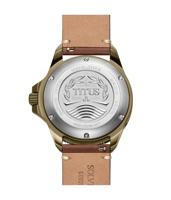 Valor 3 Hands Mechanical Skeleton Leather Watch (W06-03296-007)