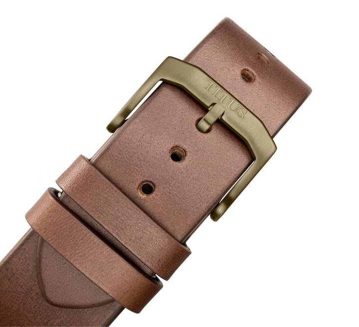 Valor 3 Hands Mechanical Skeleton Leather Watch (W06-03296-007)