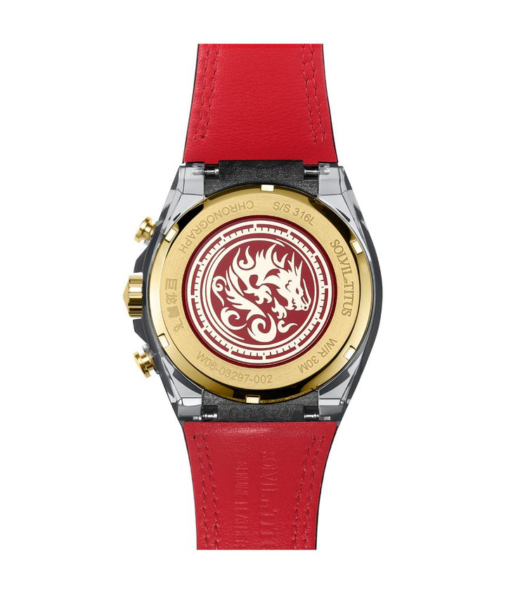 Modernist Chronograph Quartz Leather Watch (W06-03297-001)