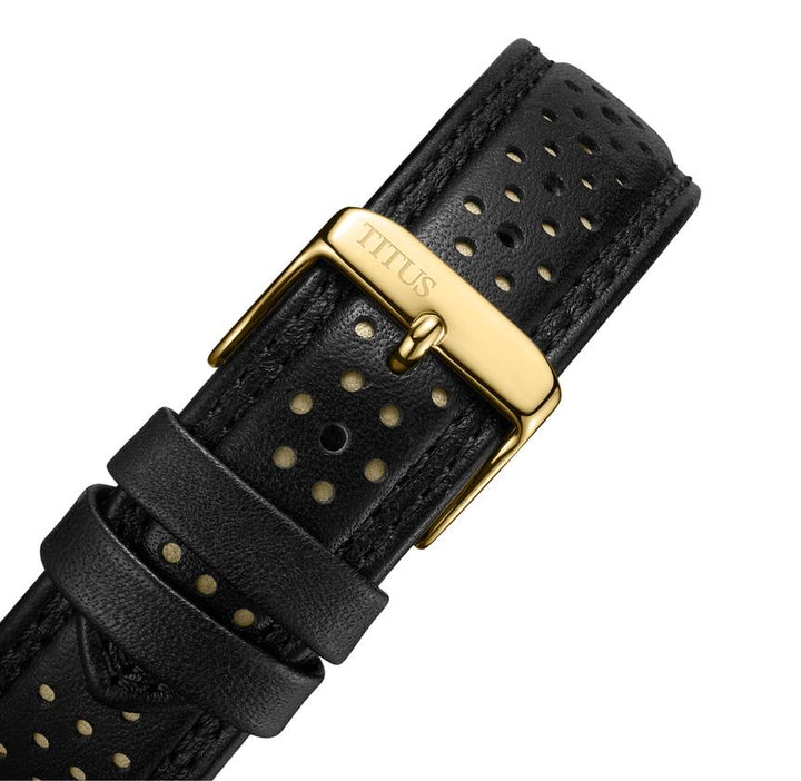 Modernist Chronograph Quartz Leather Watch (W06-03297-001)