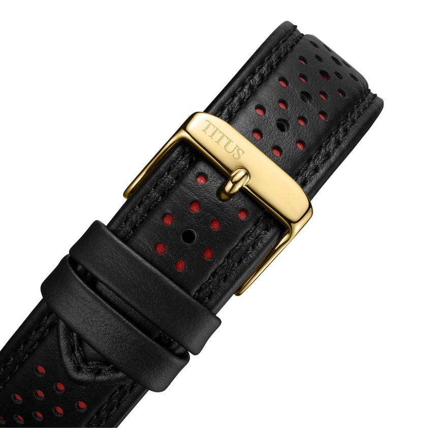 Modernist Chronograph Quartz Leather Watch (W06-03297-002)