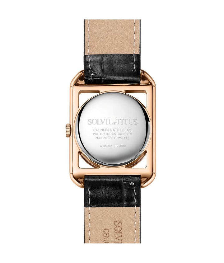 The Letter 3 Hands Quartz Leather Watch (W06-03302-003)