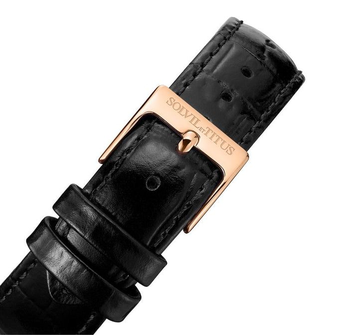 The Letter 3 Hands Quartz Leather Watch (W06-03302-003)