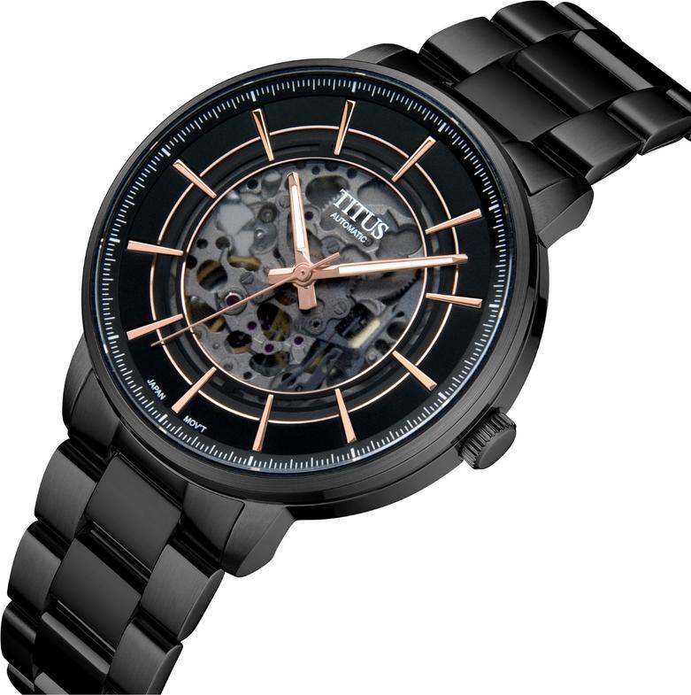 Enlight 3 Hands Mechanical Skeleton Stainless Steel Watch (W06-03305-007)