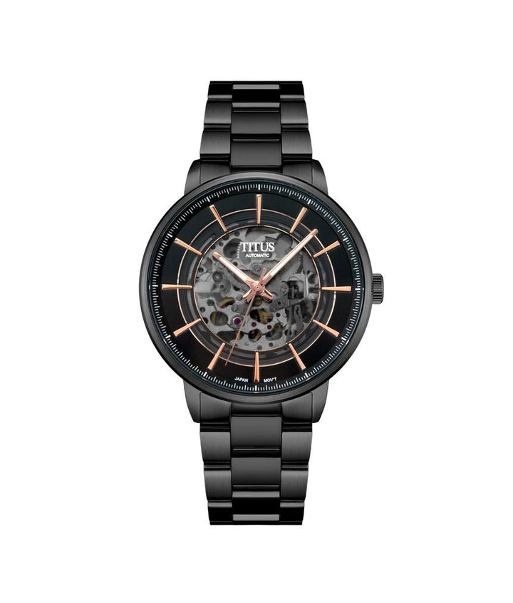 Enlight 3 Hands Mechanical Skeleton Stainless Steel Watch (W06-03305-007)