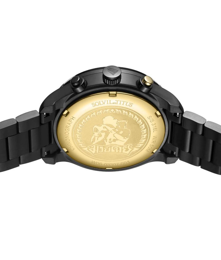 Saber "Muay Thai" Chronograph Quartz Stainless Steel Watch (W06-03307-001)