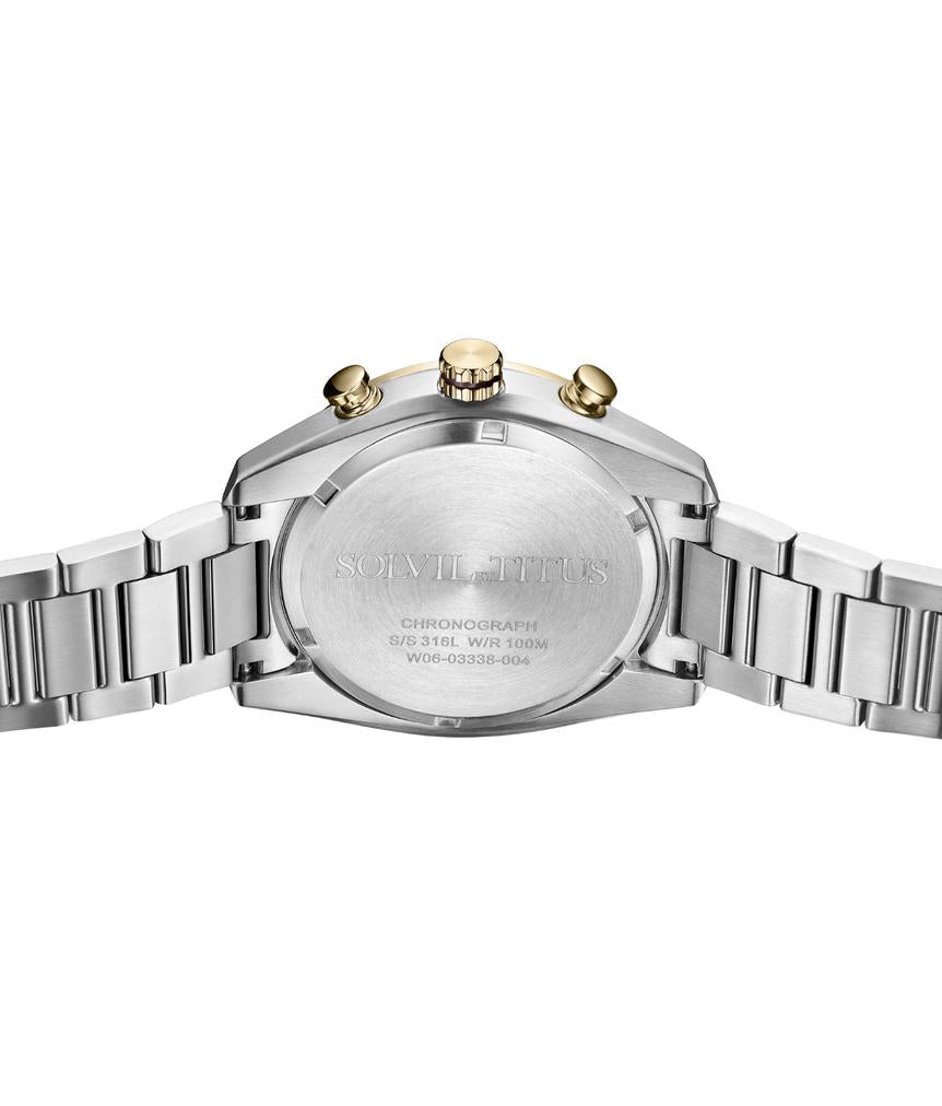 Modernist Chronograph Quartz Stainless Steel Watch (W06-03338-004)