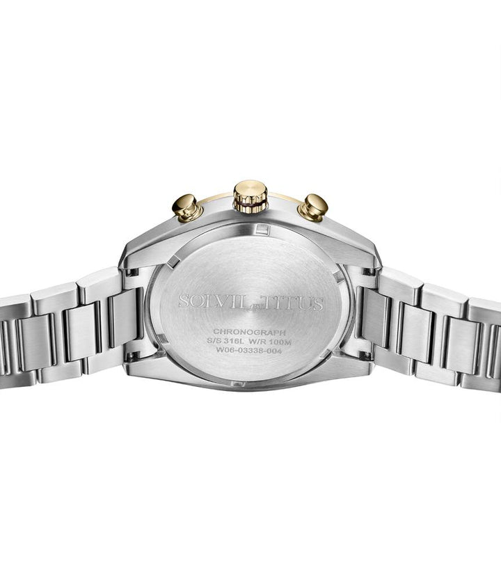 Modernist Chronograph Quartz Stainless Steel Watch (W06-03338-004)