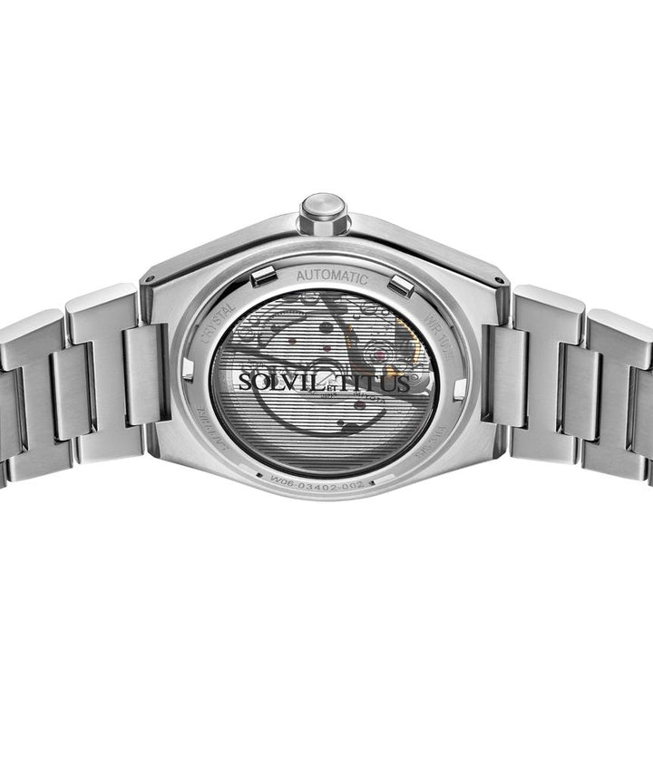 Exquisite 3 Hands Mechanical Stainless Steel Watch  W06-03402-002