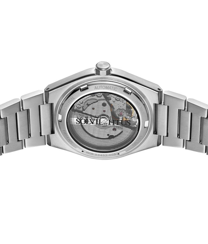 Exquisite 3 Hands Mechanical Stainless Steel Watch  W06-03402-003