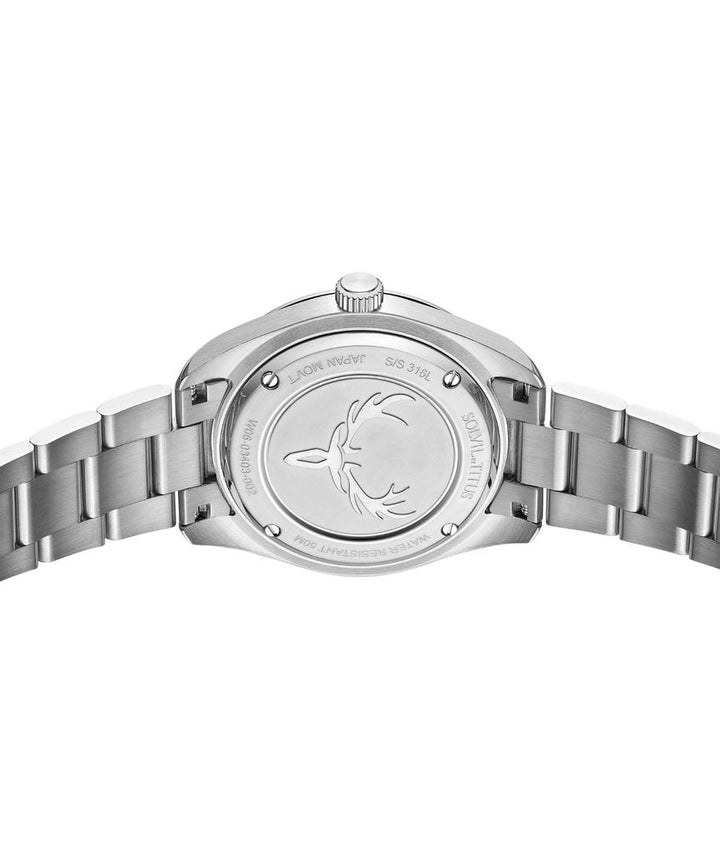 Cervus 3 Hands Mechanical Stainless Steel Watch  W06-03403-002