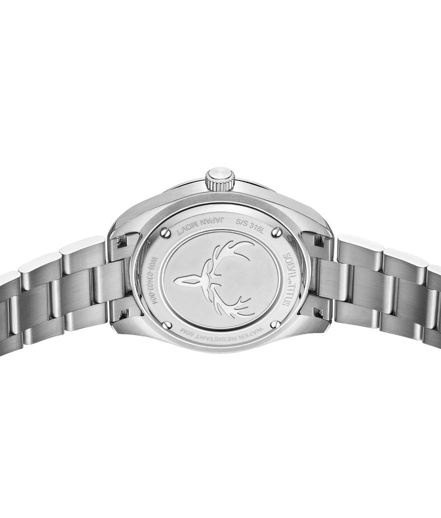 Cervus 3 Hands Mechanical Stainless Steel Watch  W06-03403-004