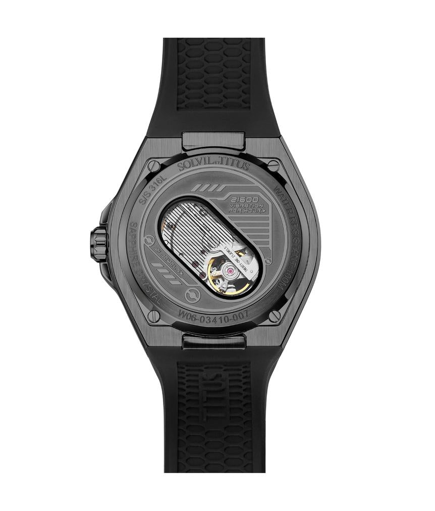 Voyager多功能自動機械矽膠腕錶  W06-03410-007