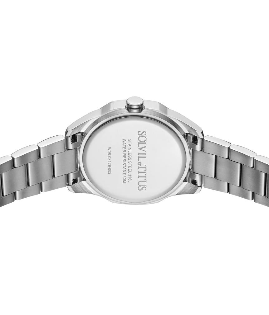 Fashionista 3 Hands Quartz Stainless Steel Watch  W06-03429-002