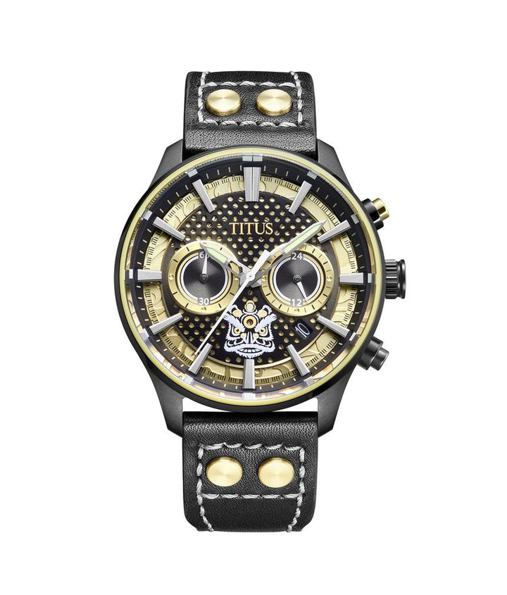 Saber "Lion Dance" Chronograph Quartz Leather Watch W06-03318-004