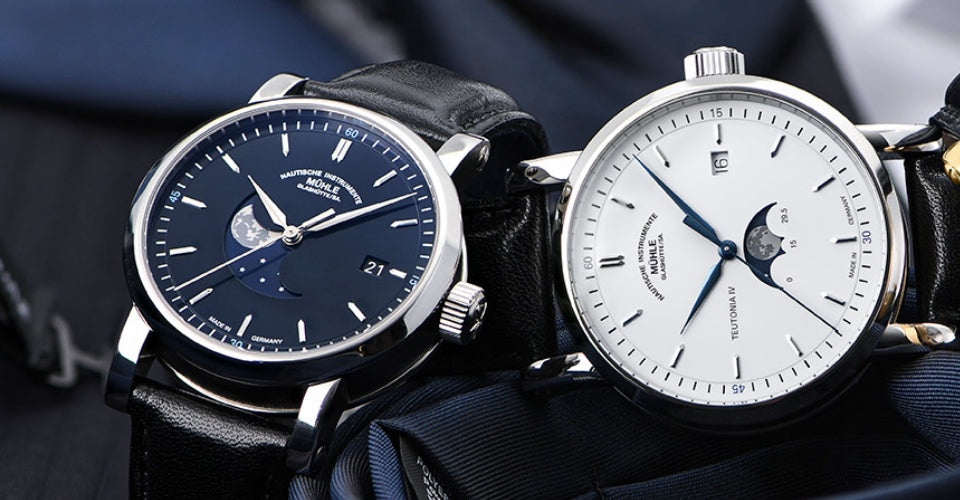 超希少美品。Muhle Glashutte 限定500個 自動巻きデイト 腕時