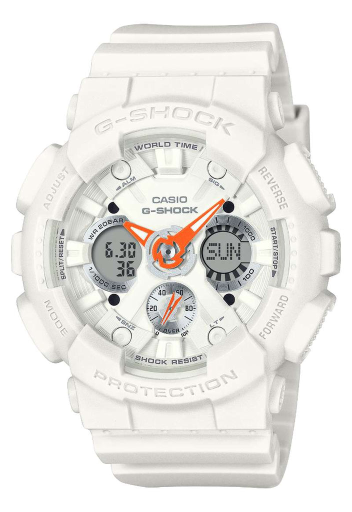 Casio Analog G Shock Ga 120 White G Shock Ga 120 White Casio G