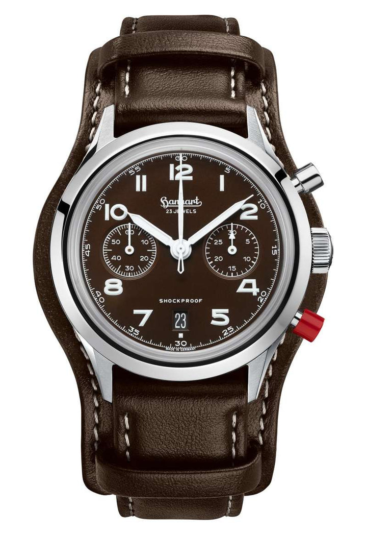 Hanhart X Porsche Fahrer Magazin 417 ES Mocha Flyback Date (H721L.282-L)