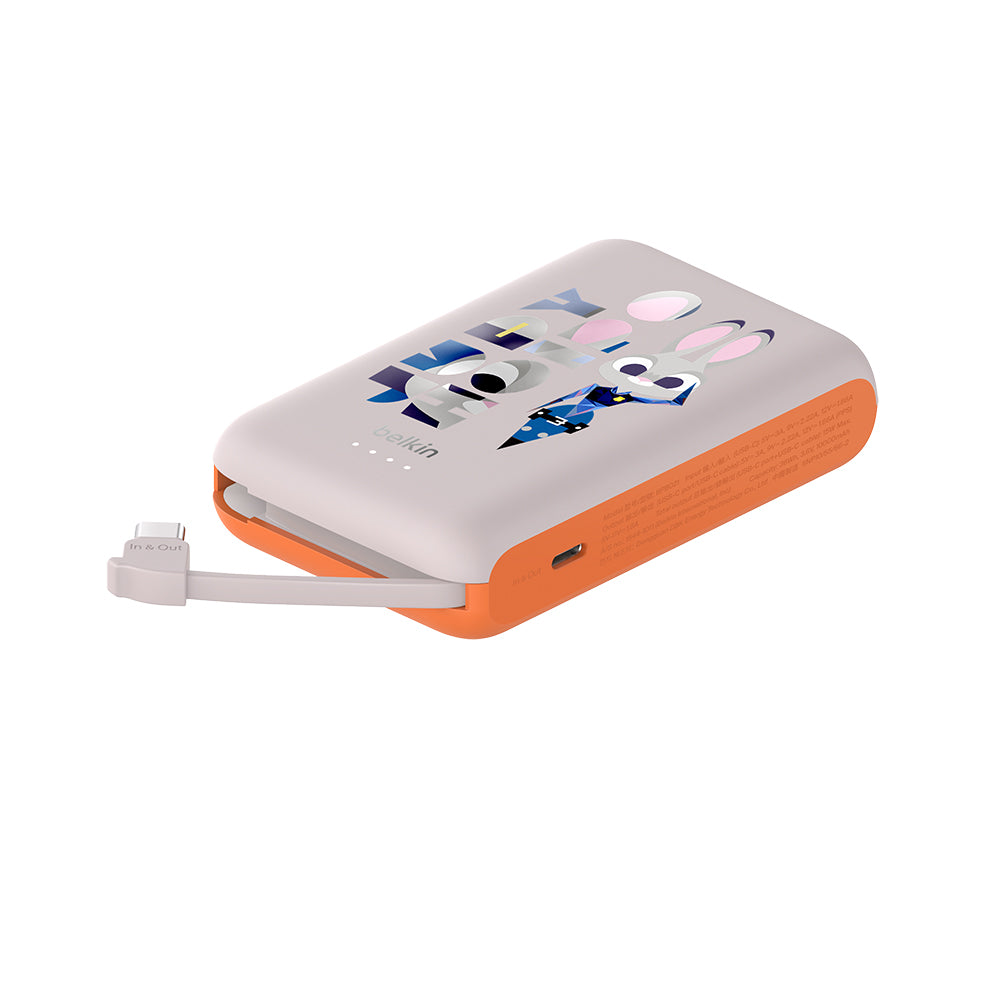 Belkin BoostCharge Power Bank 10K with Integrated Cable (Zootopia, Disney Collection) (Retail price: $300)