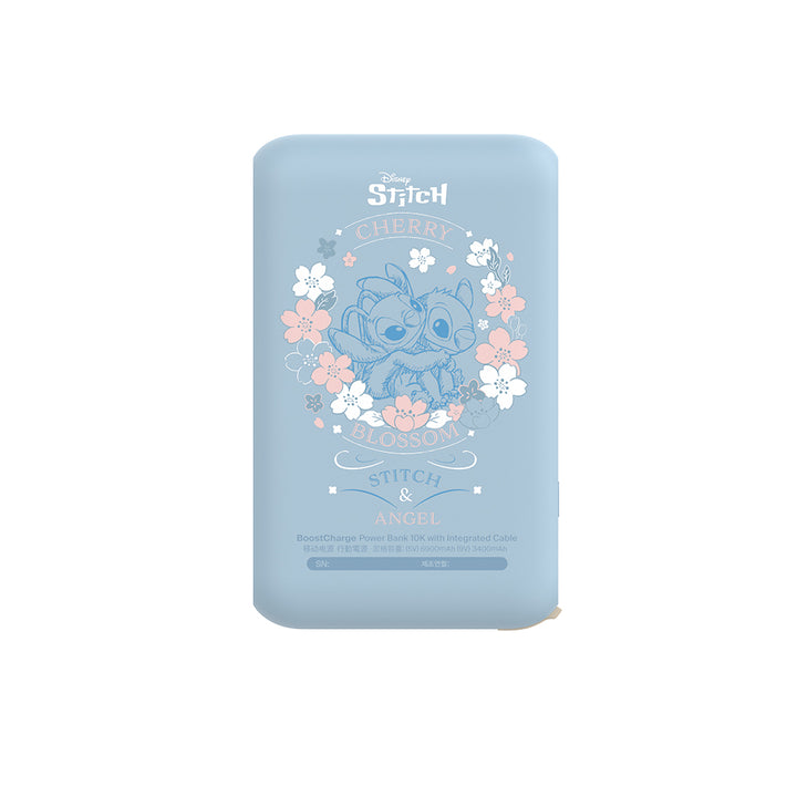 Belkin BoostCharge 便攜式行動電源 10K + 內置USB-C充電線 (史迪仔, 迪士尼系列) (原價: $300)
