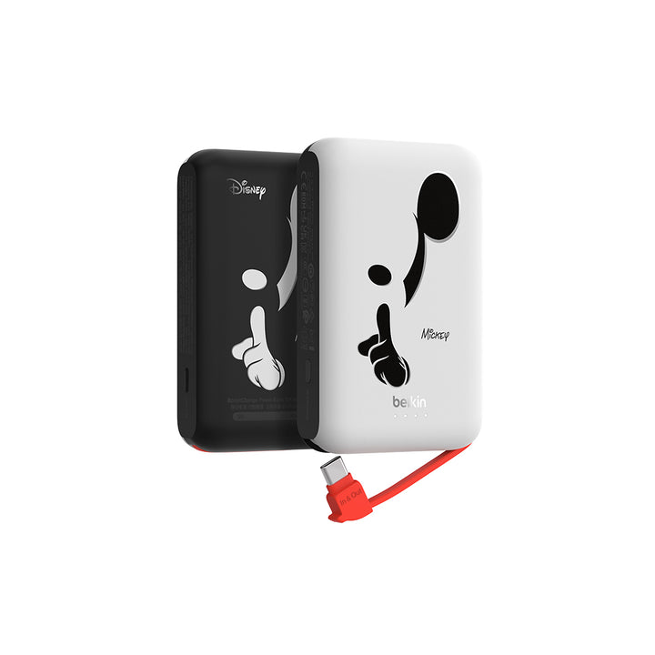 Belkin BoostCharge 便攜式行動電源 10K + 內置USB-C充電線 (米奇, 迪士尼系列) (原價: $300)