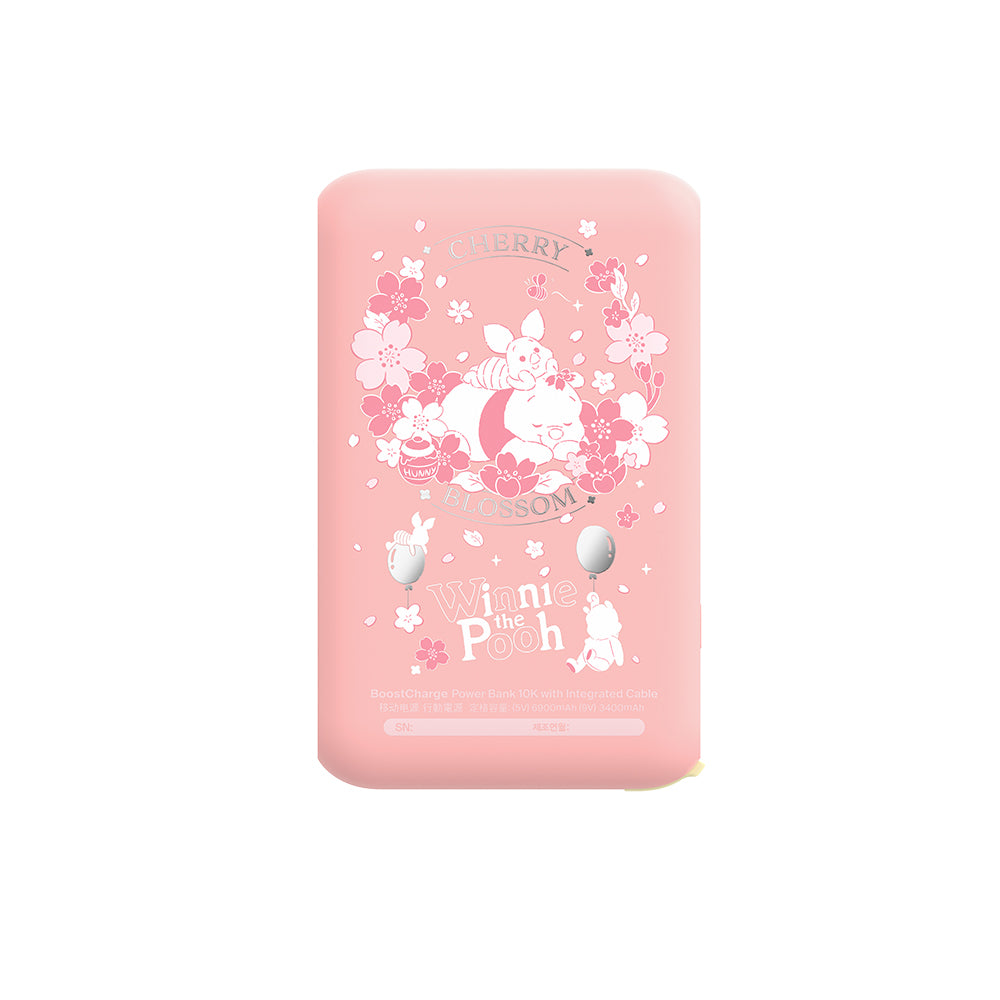 Belkin BoostCharge 便攜式行動電源 10K + 內置USB-C充電線 (小熊維尼, 迪士尼系列) (原價: $300)