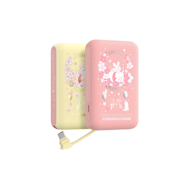 Belkin BoostCharge 便攜式行動電源 10K + 內置USB-C充電線 (小熊維尼, 迪士尼系列) (原價: $300)
