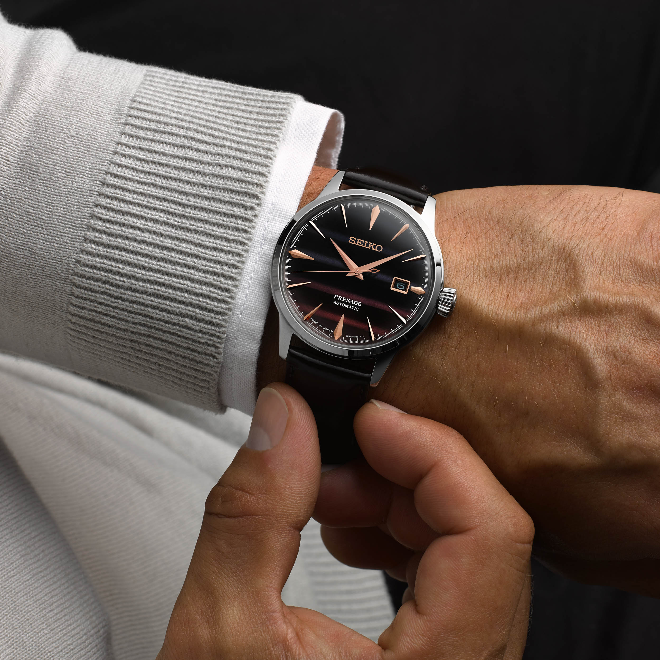 SEIKO PRESAGE SRPK75J1 ?˜PURPLE SUNSET??COCKTAIL TIME LIMITED