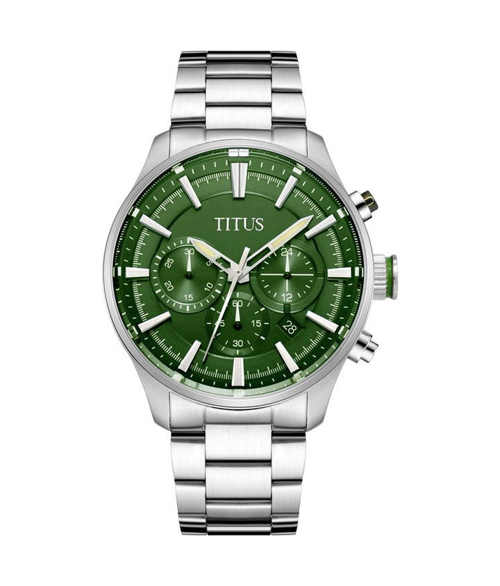 Saber Chronograph Quartz Stainless Steel Watch (W06-03082-017)