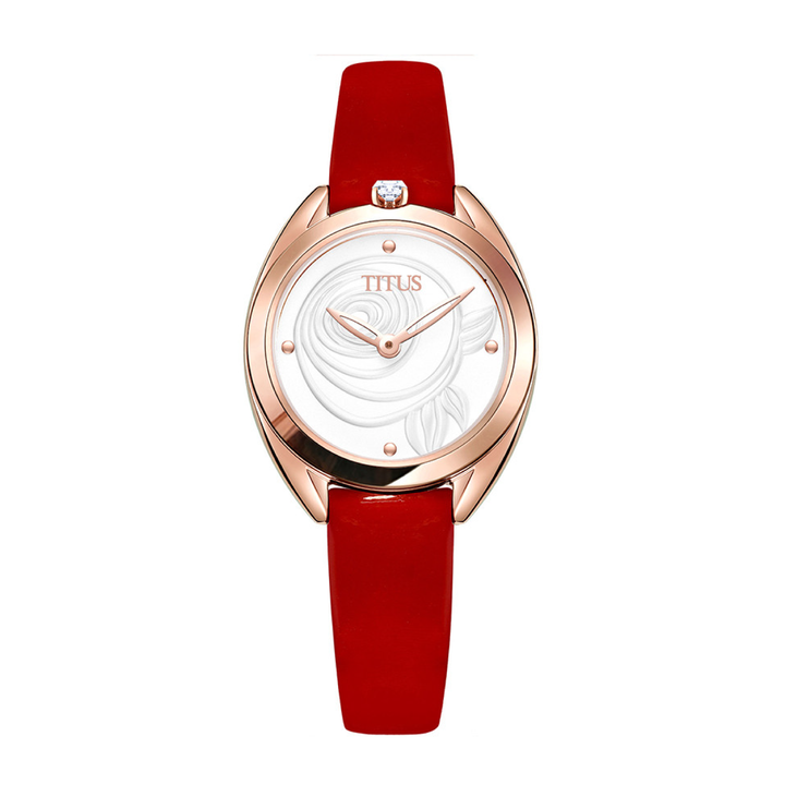 Ring & Knot 2 Hands Quartz Leather Watch (W06-03172-001)