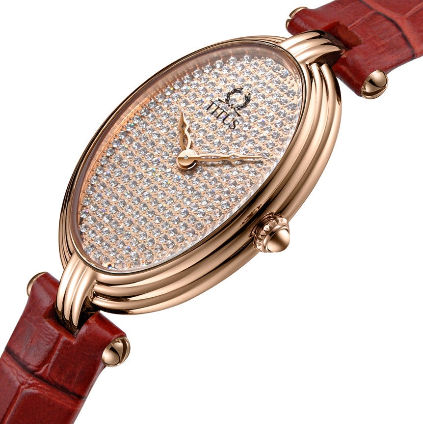 Once 2 Hands Quartz Leather Watch (W06-03245-001)