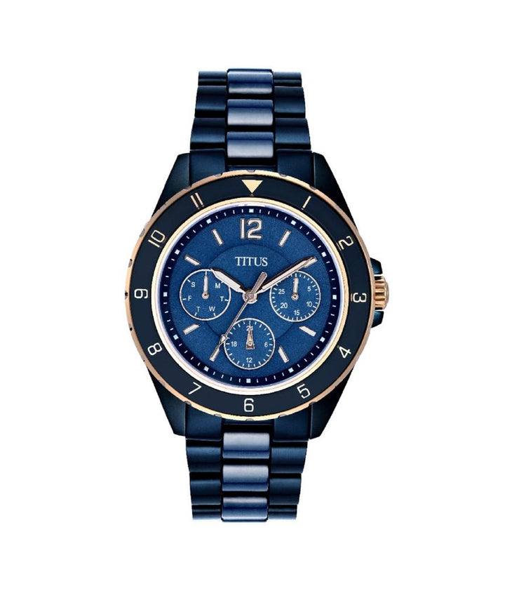 Perse多功能石英不鏽鋼配陶瓷腕錶 (W06-03248-004)