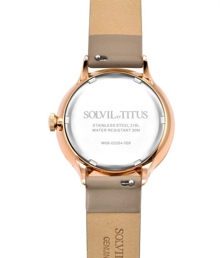 Interlude Multi-Function Quartz Leather Watch (W06-03264-006)