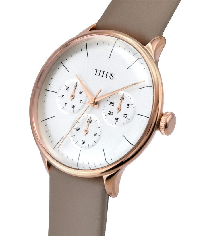 Interlude Multi-Function Quartz Leather Watch (W06-03264-006)