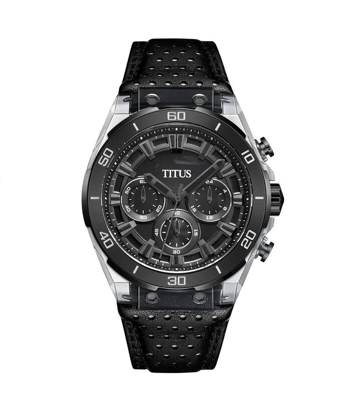 Modernist Chronograph Quartz Leather Watch (W06-03285-002)