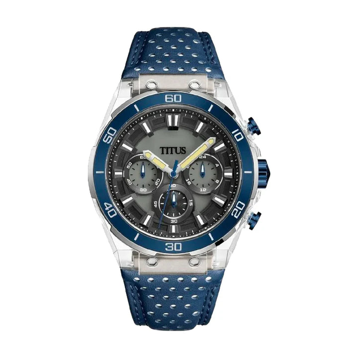 Modernist Chronograph Quartz Leather Watch (W06-03285-008)