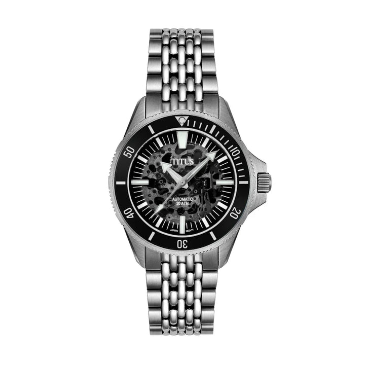 Valor 3 Hands Mechanical Skeleton Stainless Steel Watch (W06-03296-001)