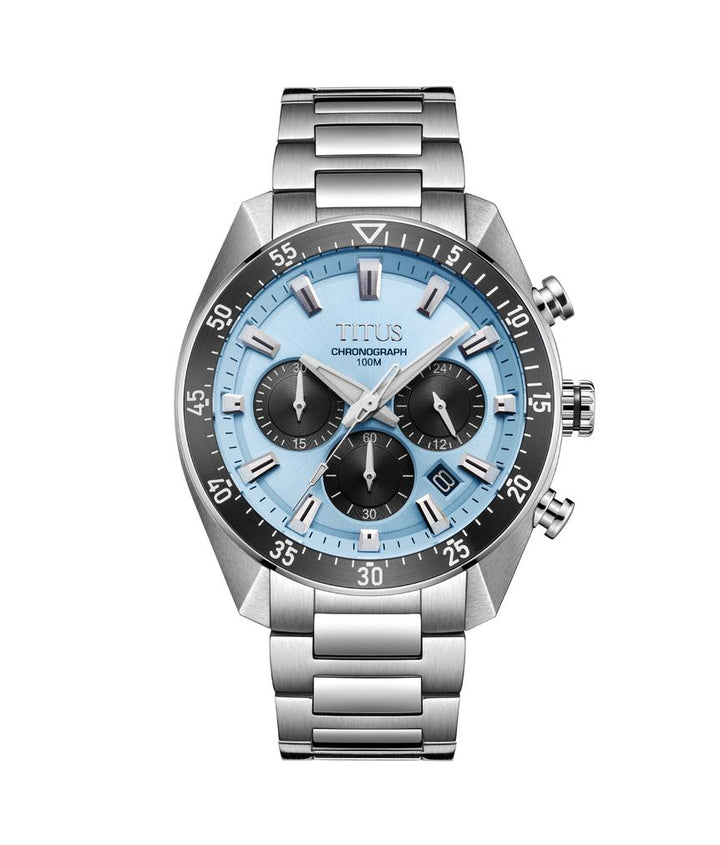 Modernist Chronograph Quartz Stainless Steel Watch (W06-03338-003)