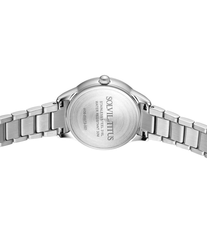 Fashionista 3 Hands Date Quartz Stainless Steel Watch W06-03373-007