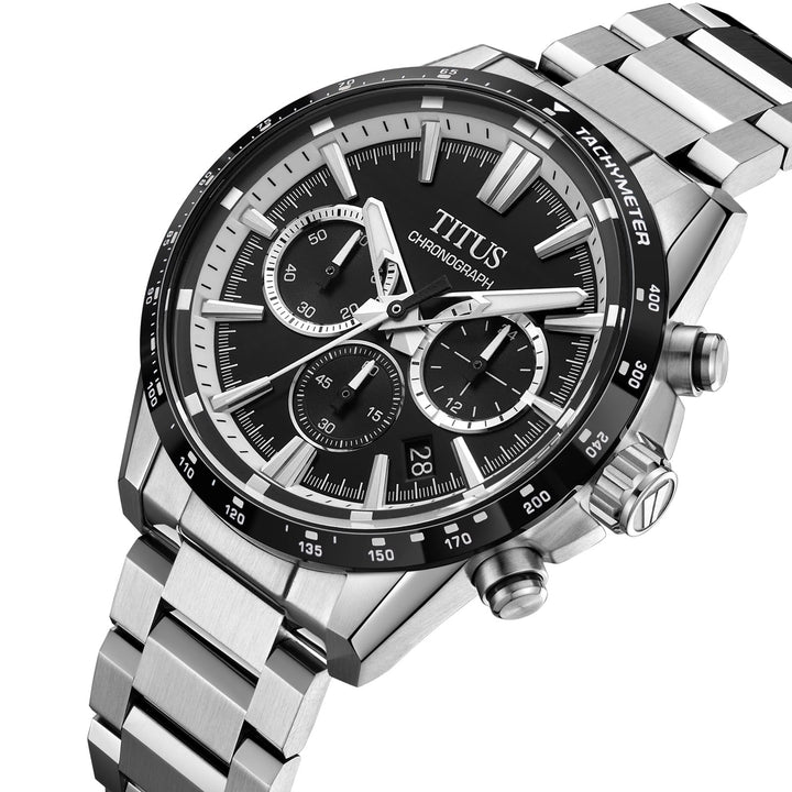 Saber Chronograph Quartz Stainless Steel Watch  W06-03401-010