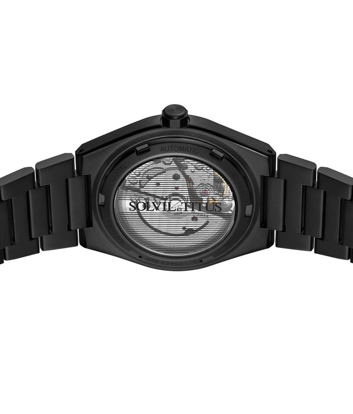 Vinyl 3 Hands Mechanical Stainless Steel Watch W06-03402-010