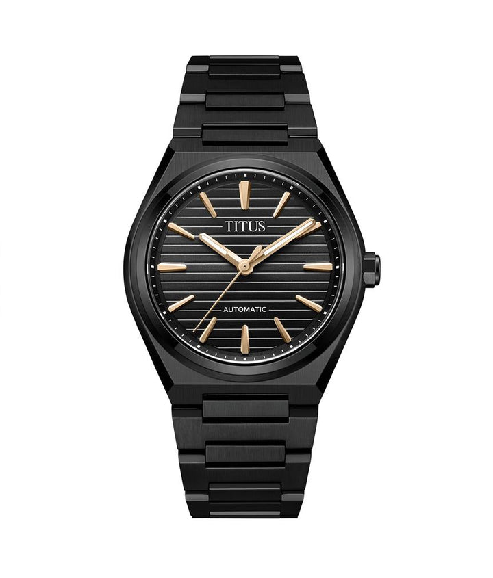 Vinyl 3 Hands Mechanical Stainless Steel Watch W06-03402-010
