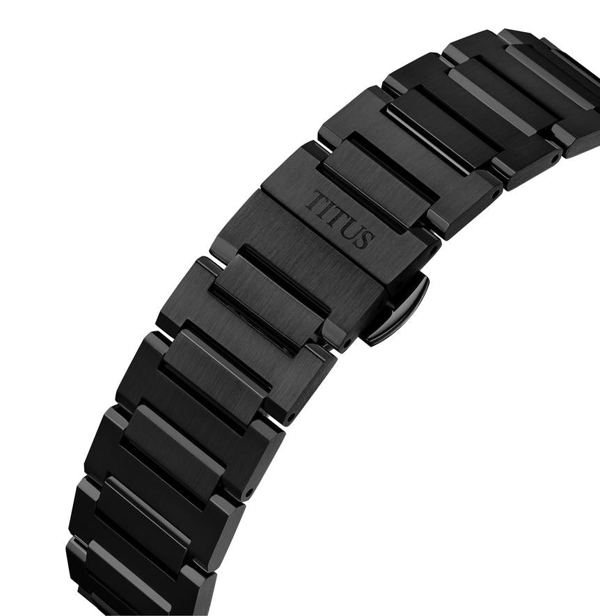 Vinyl 3 Hands Mechanical Stainless Steel Watch W06-03402-010